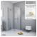RADAWAY Essenza New KDD-B kabina prysznicowa prostokątna 80x90cm 385070-01-01L;385071-01-01R; Kolor szkła: przejrzyste 
