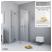 RADAWAY Essenza New KDD-B kabina prysznicowa prostokątna 80x90cm 385070-01-SGLB;385071-01-SGRB Kolor szkła: ShowerGuard 