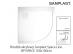 Brodzik akrylowy półokrągły SANPLAST Space Line BP/Space 100x100cm 615-110-0340-01-002 Kolor brodzika: biały EW 