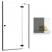 RADAWAY Essenza Black DWJ drzwi prysznicowe 80 cm 1385012-54-05R Kolor szkła: grafitowe 