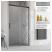 RADAWAY Idea Black DWJ drzwi prysznicowe 110 cm 387015-54-71R; Kolor szkła: mirror 