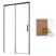 RADAWAY Idea Black DWJ drzwi prysznicowe 120 cm