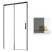 RADAWAY Idea Black DWJ drzwi prysznicowe 120 cm