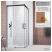 RADAWAY Idea Black KDD kabina prysznicowa kwadratowa 80x80 cm 387061-54-08L;387061-54-08R Kolor szkła: brązowe 