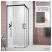 RADAWAY Idea Black KDD kabina prysznicowa kwadratowa 80x80 cm 387061-54-05L;387061-54-05R Kolor szkła: grafitowe 