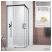RADAWAY Idea Black KDD kabina prysznicowa kwadratowa 80x80 cm 387061-54-13L;387061-54-13R Kolor szkła: UltraClear 