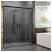 RADAWAY Idea Black DWD drzwi prysznicowe 160 cm 387126-54-16 Kolor szkła: pixarena 