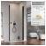 RADAWAY Nes Black DWJ I drzwi prysznicowe 80 cm 10026080-54-02R; Kolor szkła: satynowe 