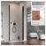 RADAWAY Nes Black DWJ I drzwi prysznicowe 90 cm 10026090-54-08R; Kolor szkła: brązowe 