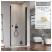 RADAWAY Nes Black DWJ I drzwi prysznicowe 90 cm 10026090-54-01R; Kolor szkła: przejrzyste 