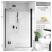 RADAWAY Nes Black DWS drzwi prysznicowe 100 cm 10028100-54-13R; Kolor szkła: UltraClear 