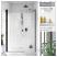 RADAWAY Nes Black DWS drzwi prysznicowe 120 cm 10028120-54-71L; Kolor szkła: mirror 