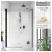 RADAWAY Nes Black DWS drzwi prysznicowe 120 cm 10028120-54-SGL Kolor szkła: ShowerGuard 