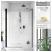 RADAWAY Nes Black DWS drzwi prysznicowe 120 cm 10028120-54-13L; Kolor szkła: UltraClear 