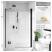 RADAWAY Nes Black DWS drzwi prysznicowe 130 cm 10028130-54-02R; Kolor szkła: satynowe 