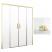 RADAWAY Idea Gold DWD drzwi prysznicowe 140cm