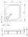 RADAWAY Delos C brodzik kwadratowy z obudową 80x80cm 4C88170-03