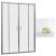 RADAWAY Premium Plus DWD drzwi prysznicowe 150cm 33393-01-01N